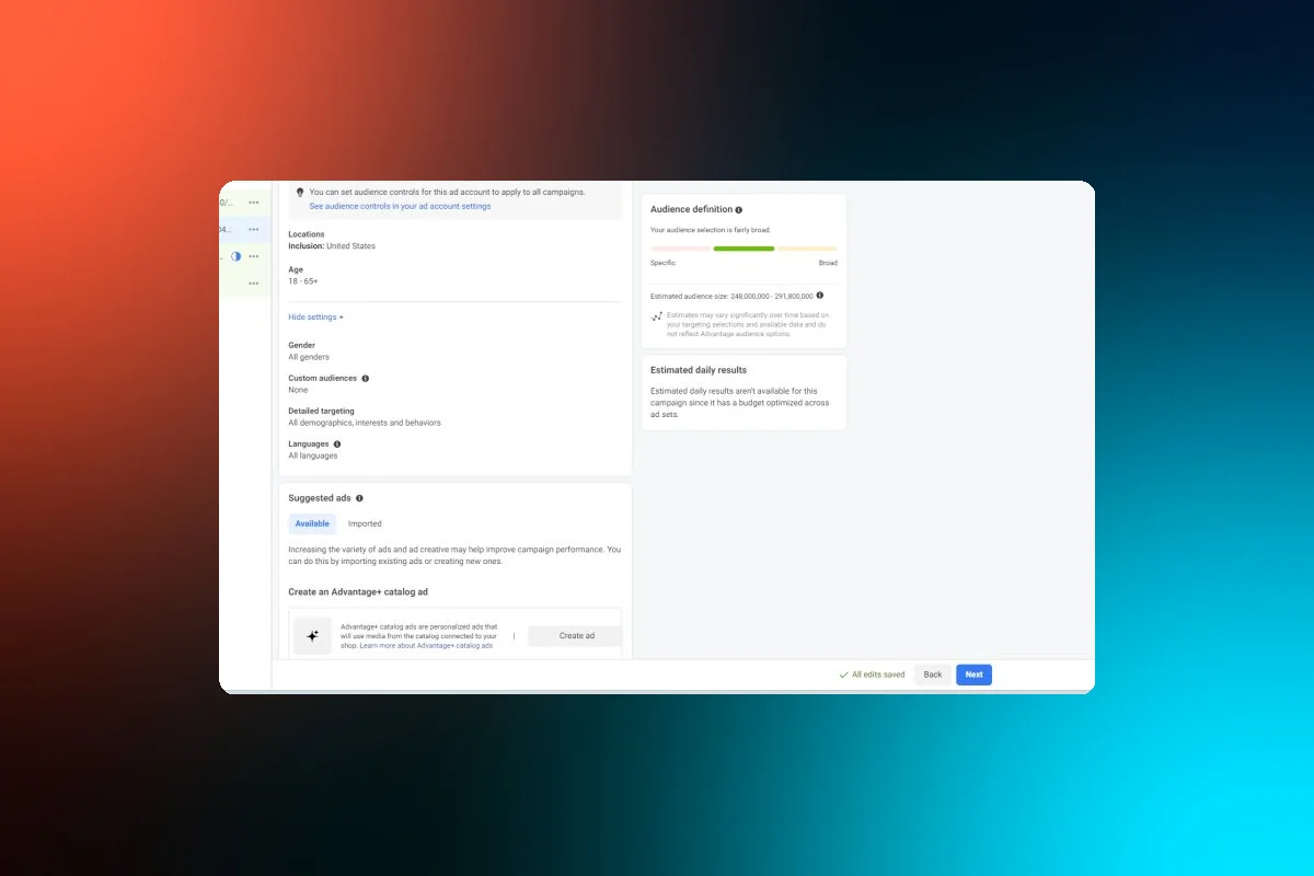Meta's Advantage+ Shopping Campaigns Now Allow Gender and Interest Selection