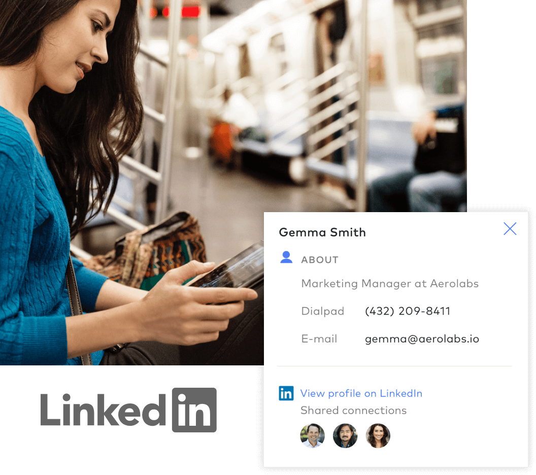 Dialpad and LinkedIn Integration