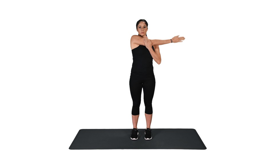 Stretch arms, tone back, and legs with this exercise: Reach