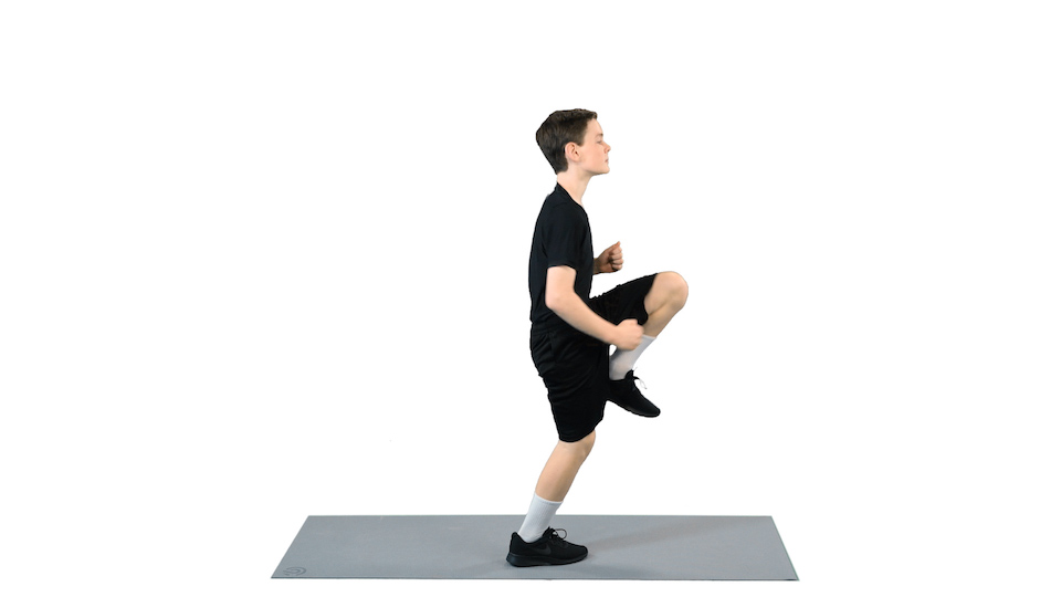 high knees exercise for kids