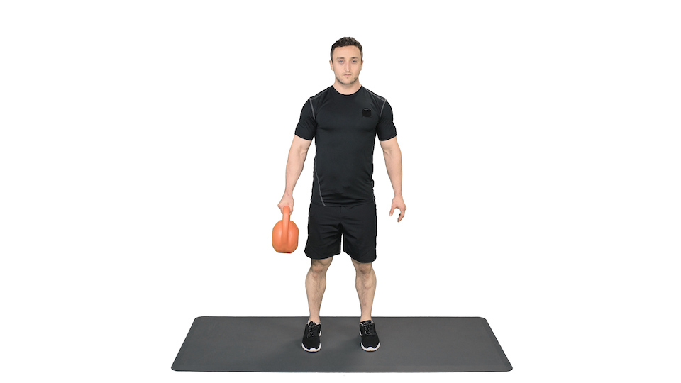 Dumbbell Single Leg Lift To Press (Right) - Sworkit Health