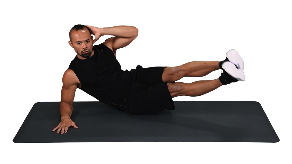 Resistance Loop Side Leg Lift (Right) - Sworkit Health  On-Demand Fitness,  Mindfulness, Recovery, and Nutrition