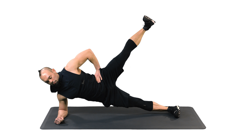 side plank on knees