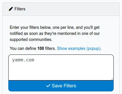 Added to Syften.