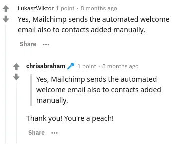 Reddit user thanking Lukasz