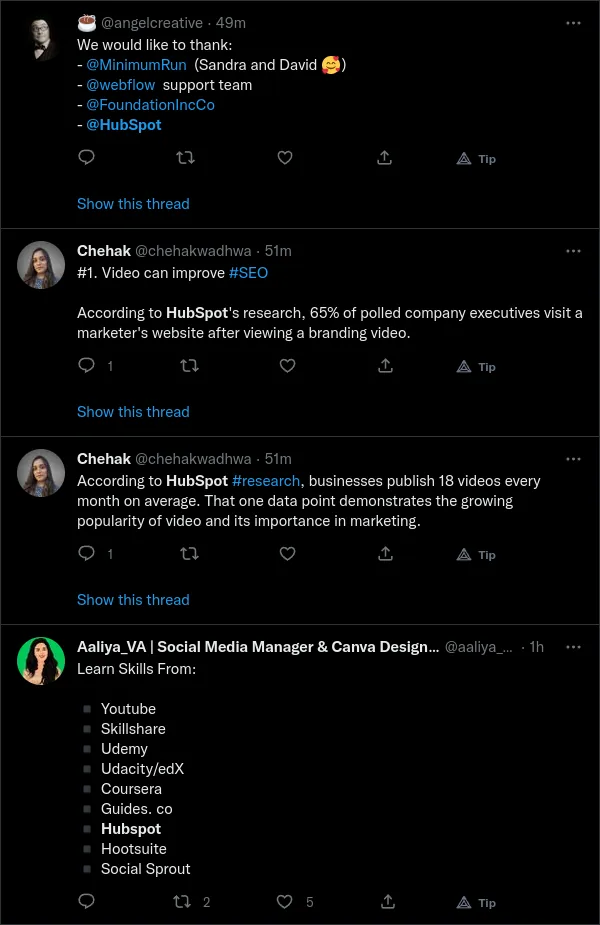 Spam result that still appears in a filtered Twitter mention search