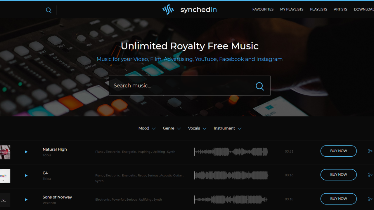 Welcome to Synchedin – Music Licensing Subscription Service for Creators Worldwide