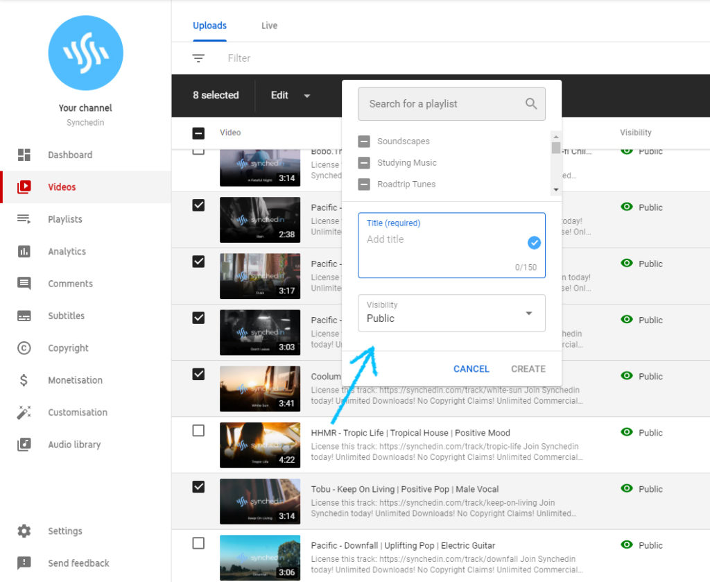 How to Make a Playlist Public on Your YouTube Channel - Synchedin Blog