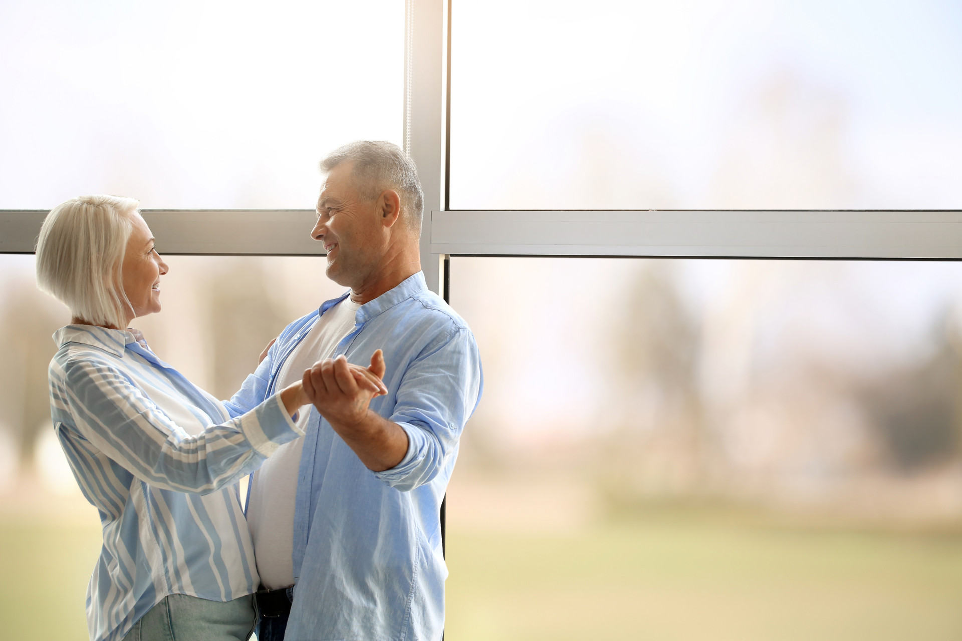 older couple dancing