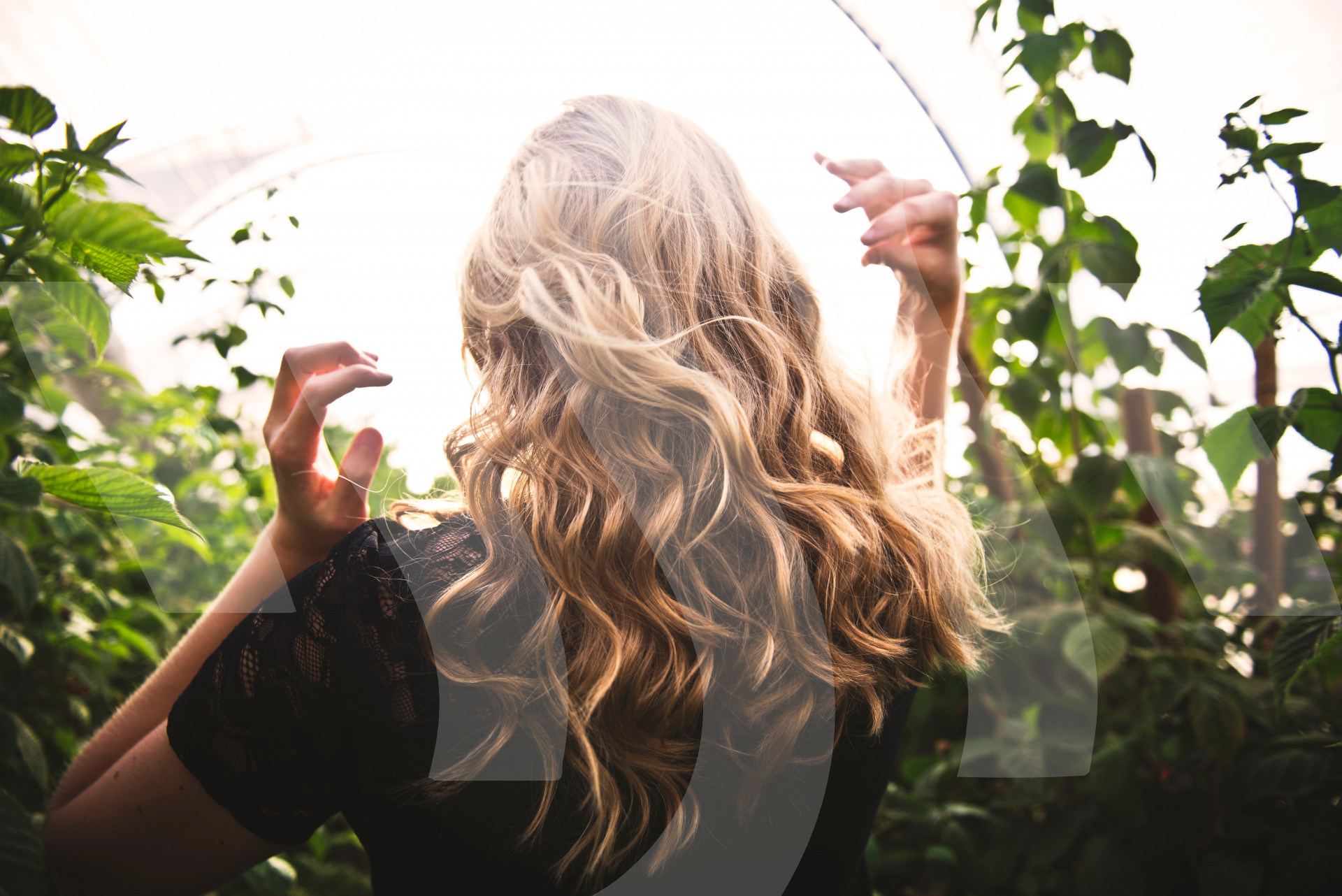 Wavy Blond Hair