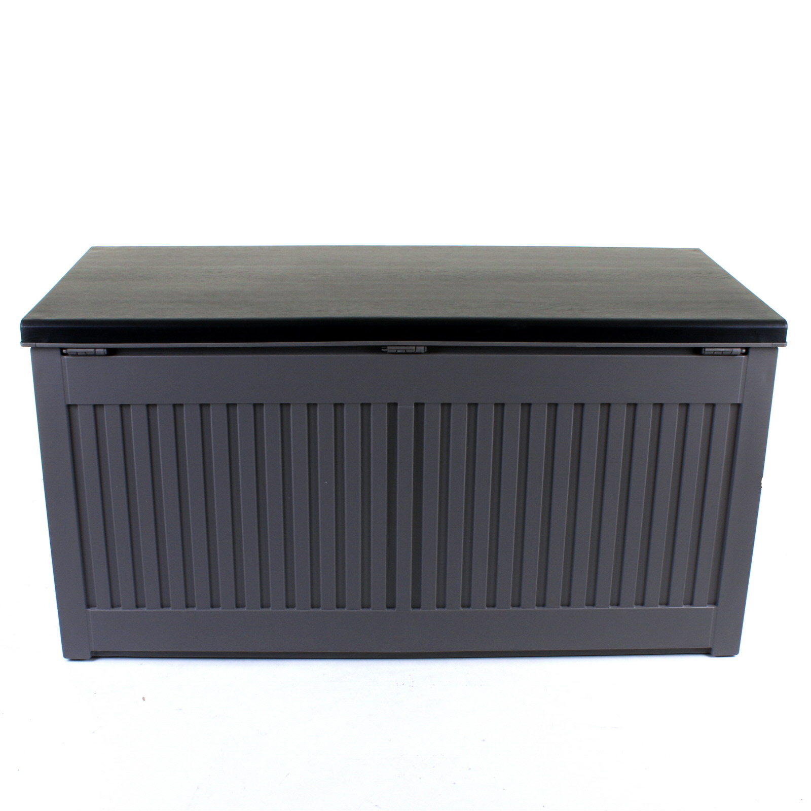 270l Grey Garden Storage Box Outdoor Plastic Cushion Utility Cabinet