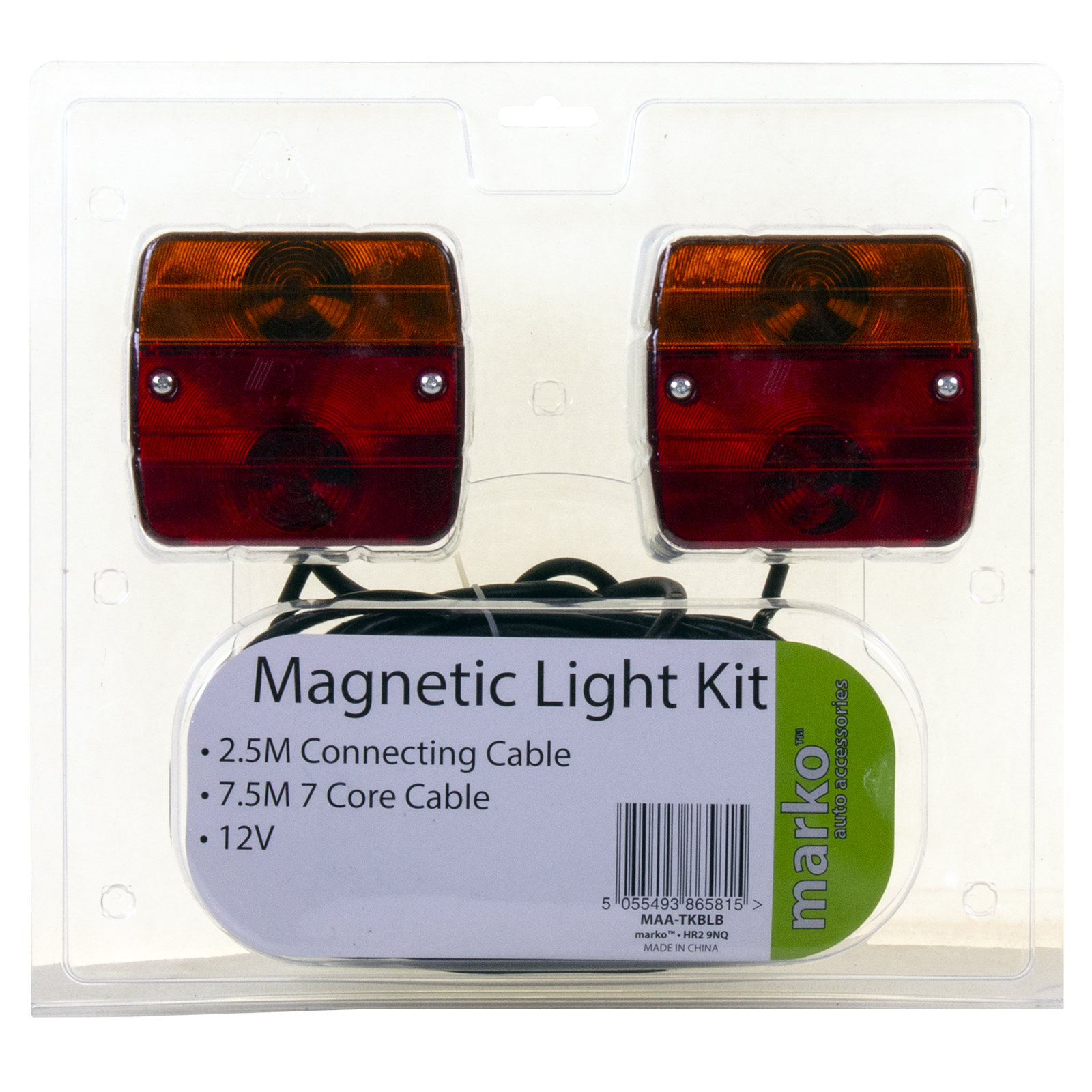 MAGNETIC TRAILER LIGHT KIT TOWING LIGHTING POD BOARD HALOGEN 7.5M 7 CORE CABLE