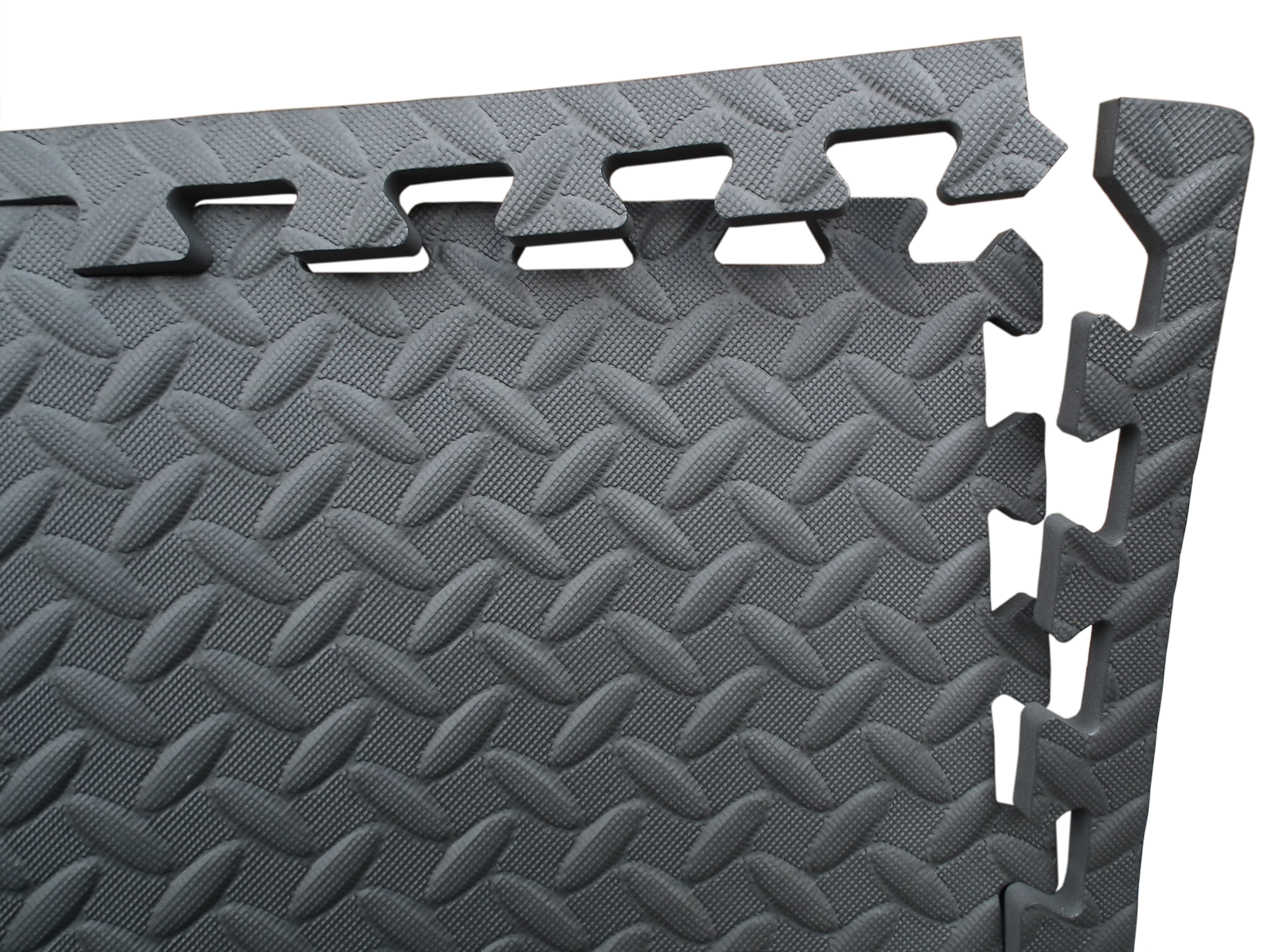 AP Black Interlocking Foam Floor Mats - 600 x 600mm - Pack of 6