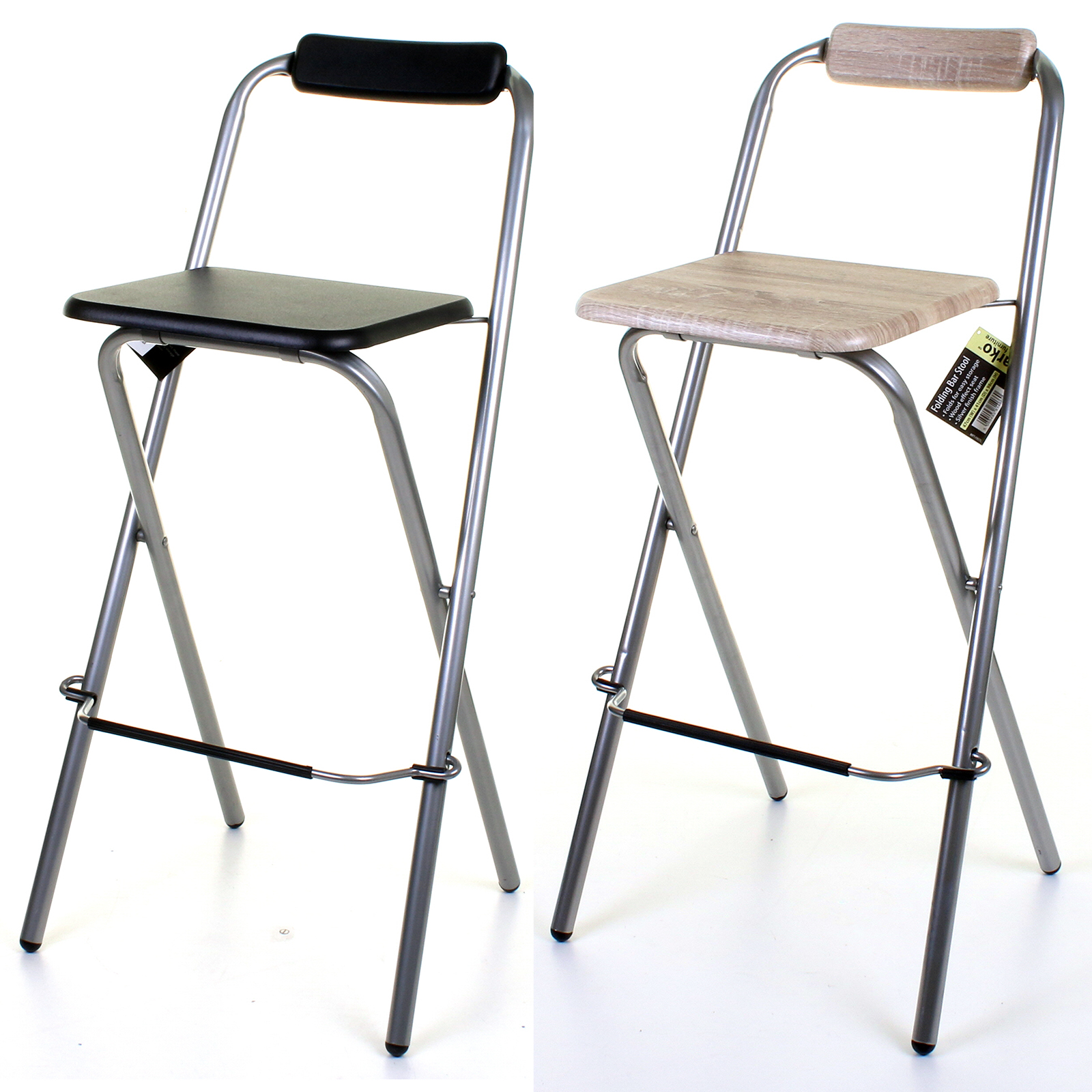 folding bar stools black