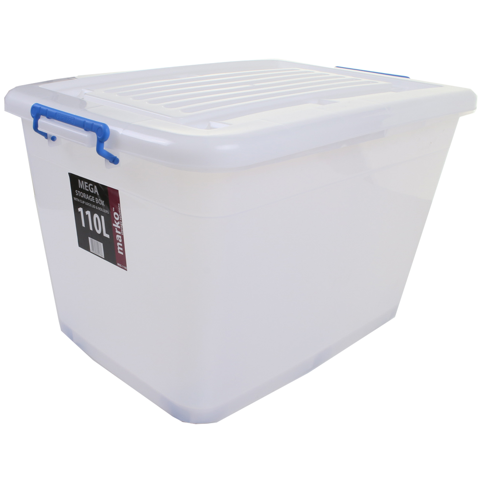 EXTRA LARGE HUGE STRONG PLASTIC STORAGE BOXES WHEELS CLIP LIDS