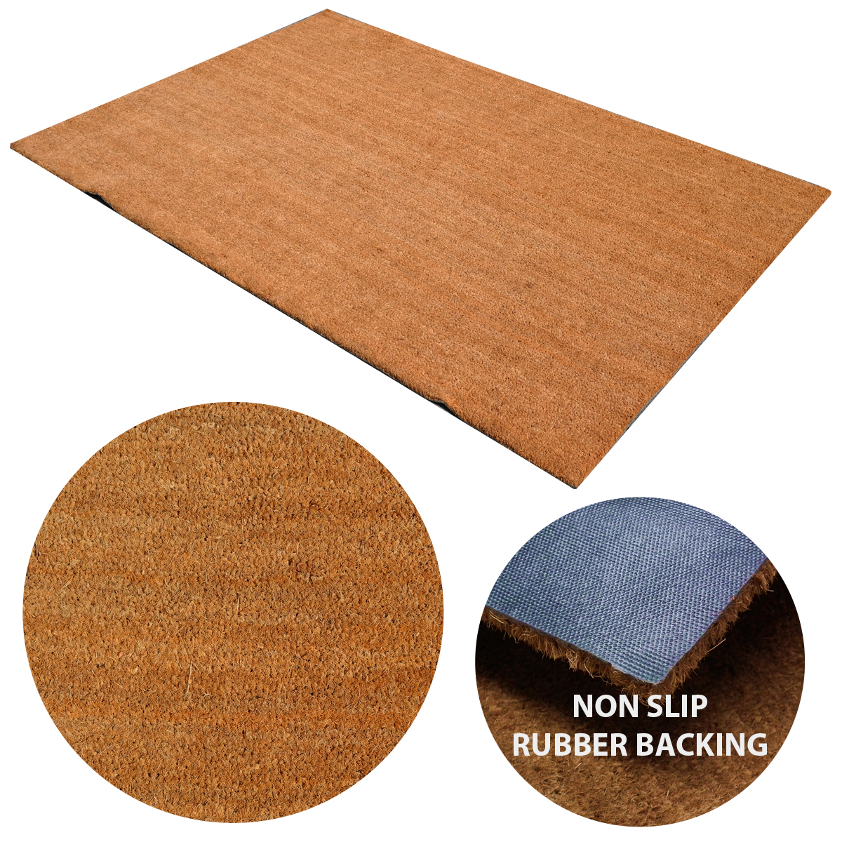 Industrial Coir Mat Extra Large Indoor Outdoor Entrance Matting 100cm X 150cm Ebay