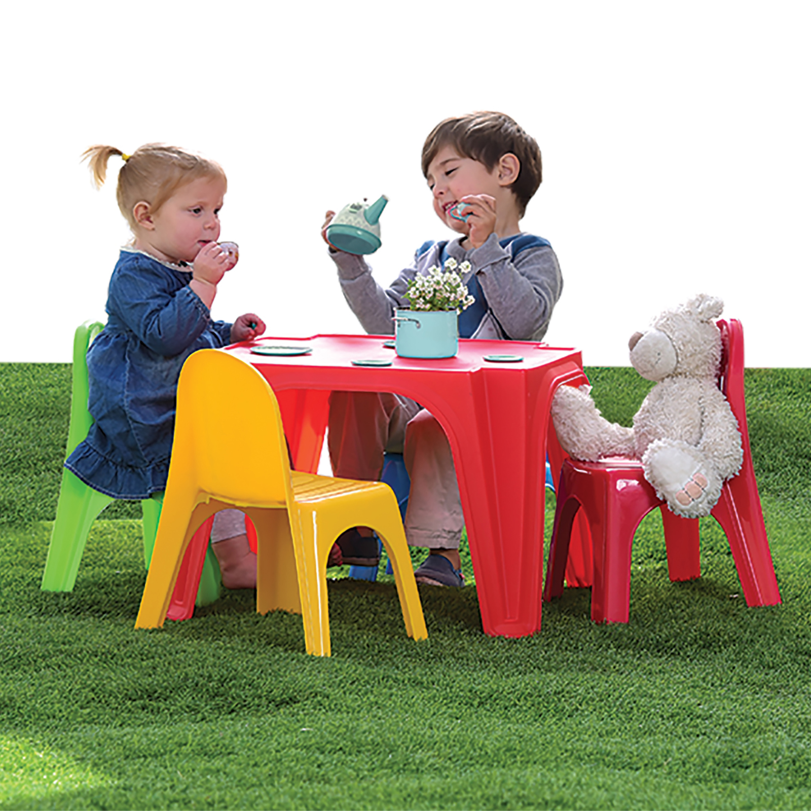 Childrens Kids Plastic Table Chair Furniture Set Outdoor Garden Patio Play Toy 7290016229080 Ebay