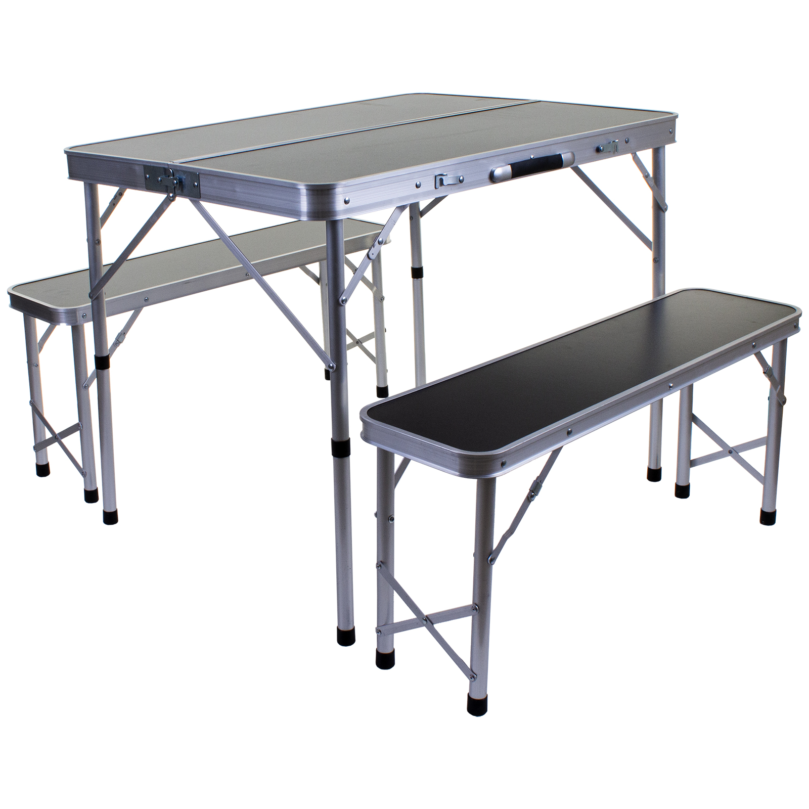 Details About Portable Folding Camping Table Picnic Outdoor Bench Set Trestle Compact Seating
