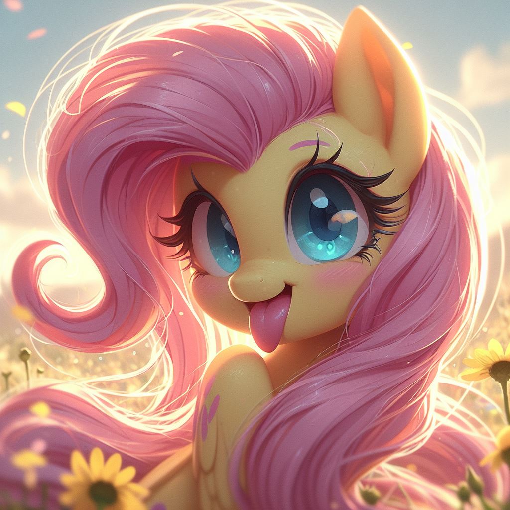 Fluttershy mlp (Dalle-3) — Yodayo