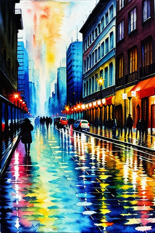 The city's rain is as many things as the city itself. — Yodayo