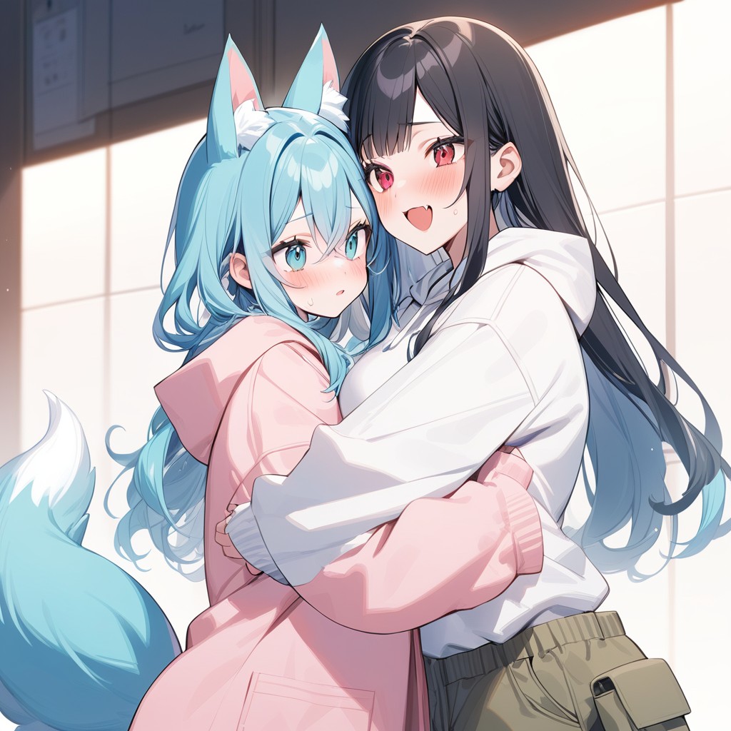 A hug with Risa (Izumi Kanto's Oc) 3 pics — Yodayo