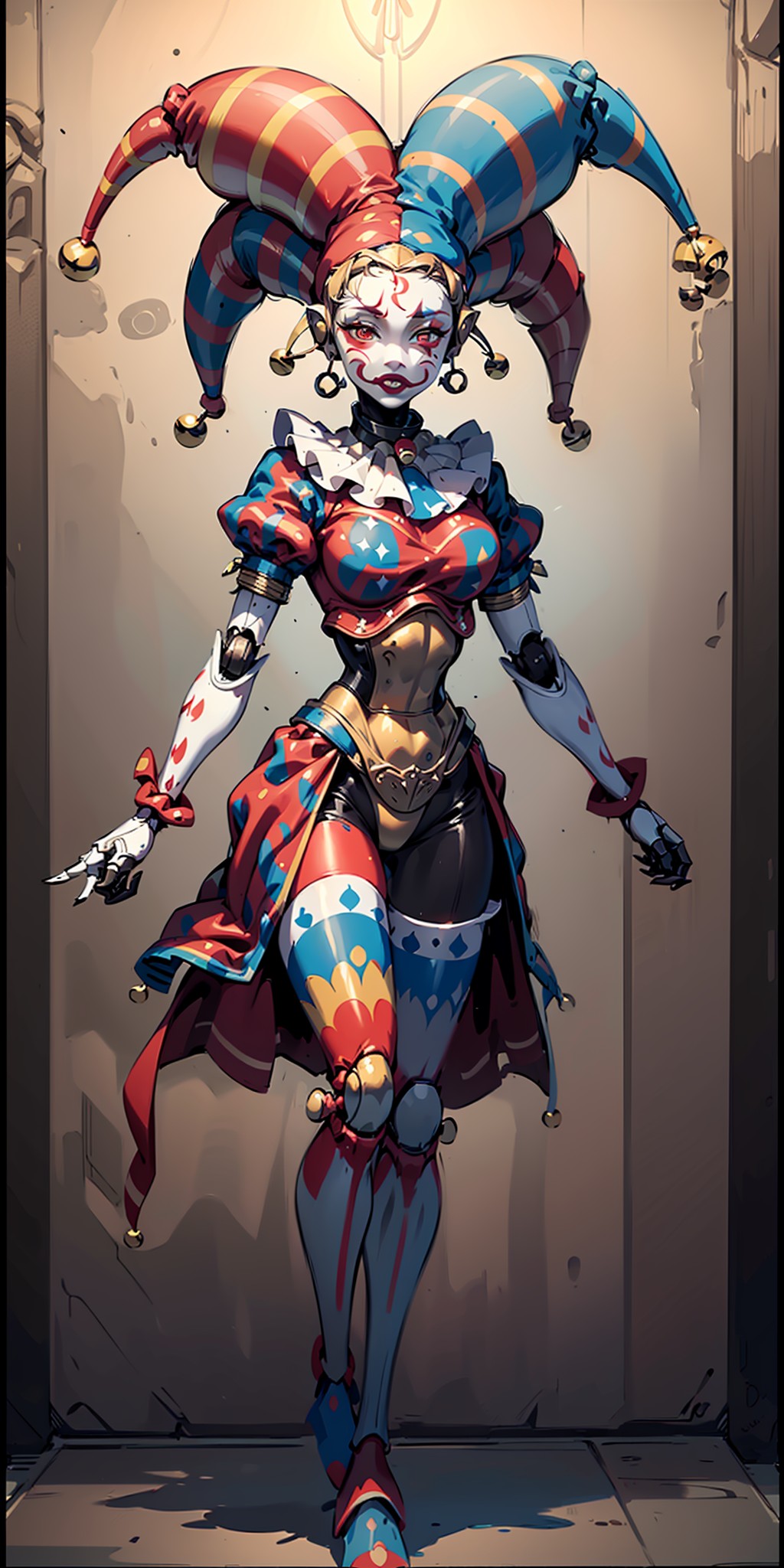 Jestor's Fusion: Clown and Circuitry - A Robo-Circus Odyssey — Yodayo
