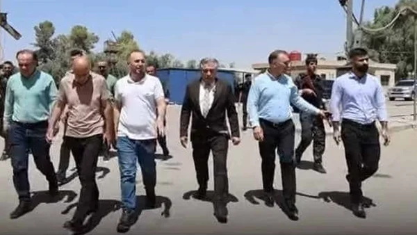 محافظ الحسكة يتفقد عمليات تسويق واستلام محصول القمح المحلي