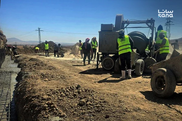 بدء أعمال إعادة تأهيل محطة مياه الأصبح بريف القنيطرة الجنوبي