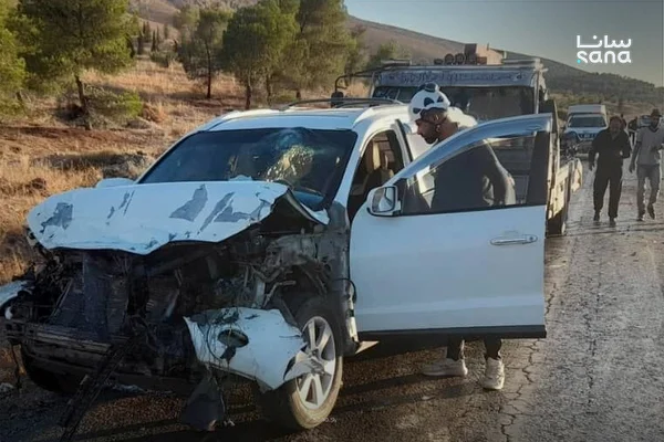 إصابة 13 شخصاً في حوادث سير وإخماد 52 حريقاً في سوريا