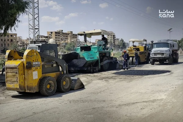 المواصلات الطرقية: بدء صب جوائز جسر السياسية بدير الزور قريباً