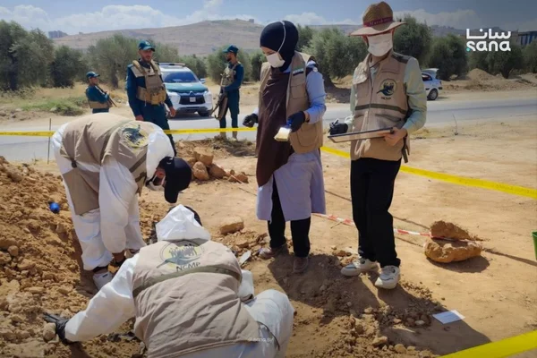هيئة المفقودين تستجيب لبلاغ العثور على رفات بشرية بإدلب
