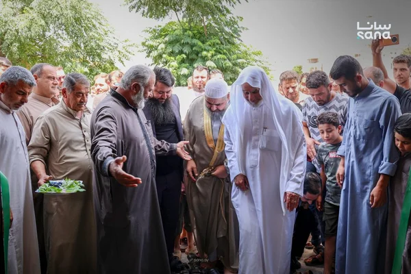 افتتاح مسجد محمد نصر حسن نصر في مدينة كفرزيتا بحماة