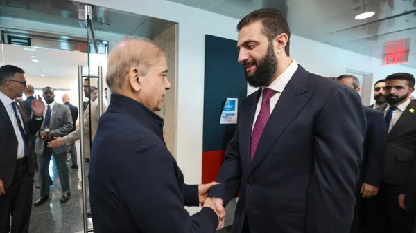 الرئيس أحمد الشرع يبحث مع رئيس وزراء باكستان تعزيز الشراكة الاقتصادية وإعادة الإعمار
