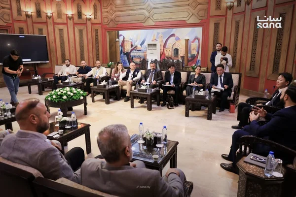وفد من حلب يبحث مع السفير الكوري تعزيز التعاون الخدمي