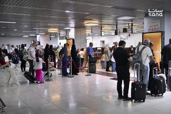 نمو ملحوظ في حركة المسافرين عبر مطار دمشق الدولي