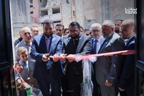 وزير العدل يفتتح المجمع القضائي الجديد في مدينة الرستن