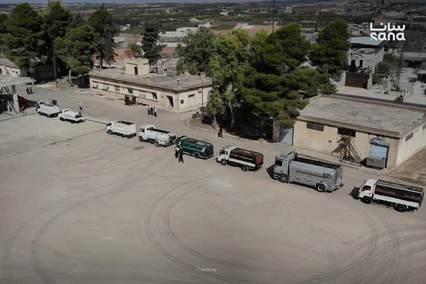 ضبط صهريج يحمل مواد مخالفة للبيان الجمركي في حماة