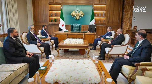 الرئيس السوري يبحث مع رئيس القضاء العراقي تعزيز التعاون القضائي