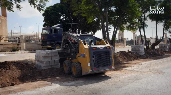 مجلس مدينة درعا يبدأ تأهيل طريق كورنيش البانوراما الحيوي