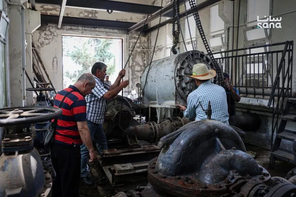 عطل تقني في مضخة مياه يؤخر التوزيع بطرطوس