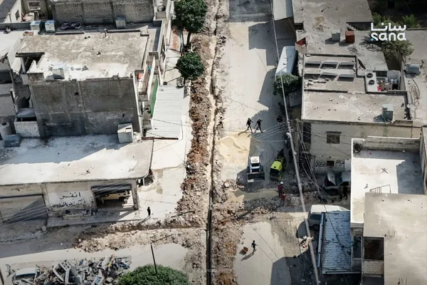 إنجاز مشروع مياه حيوي لخدمة آلاف المنازل بجسر الشغور