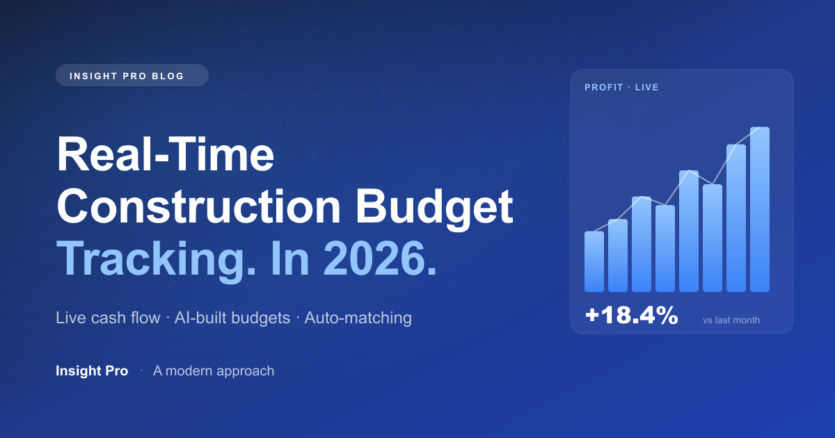 Construction Budget Tracking in 2026: Real-Time Visibility Without the Manual Work