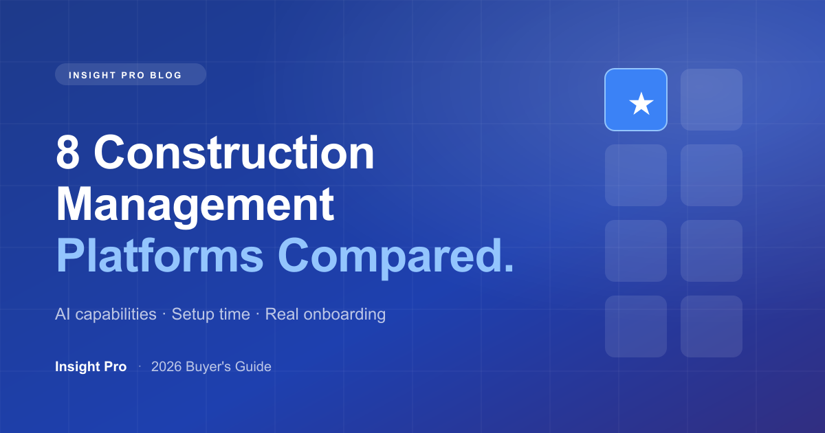 Best Construction Management Software in 2026: 8 Platforms Compared
