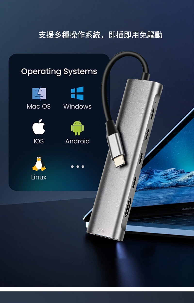 支援多種操作系統,即插即用免驅動Operating Systems OSWindowsIOSAndroidLinux