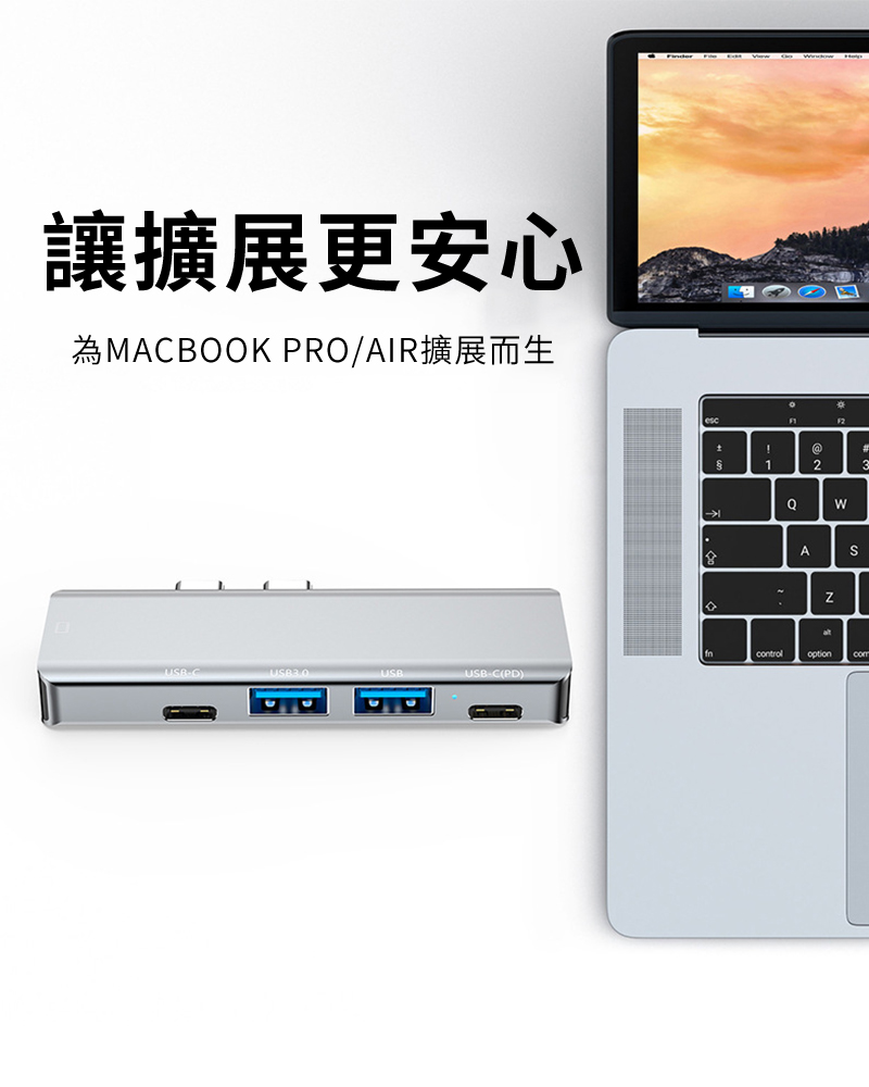 讓擴展更安心為MABOOK PRO/AIR擴展而生@#123Acontrol optioncomCUSBC(PD)