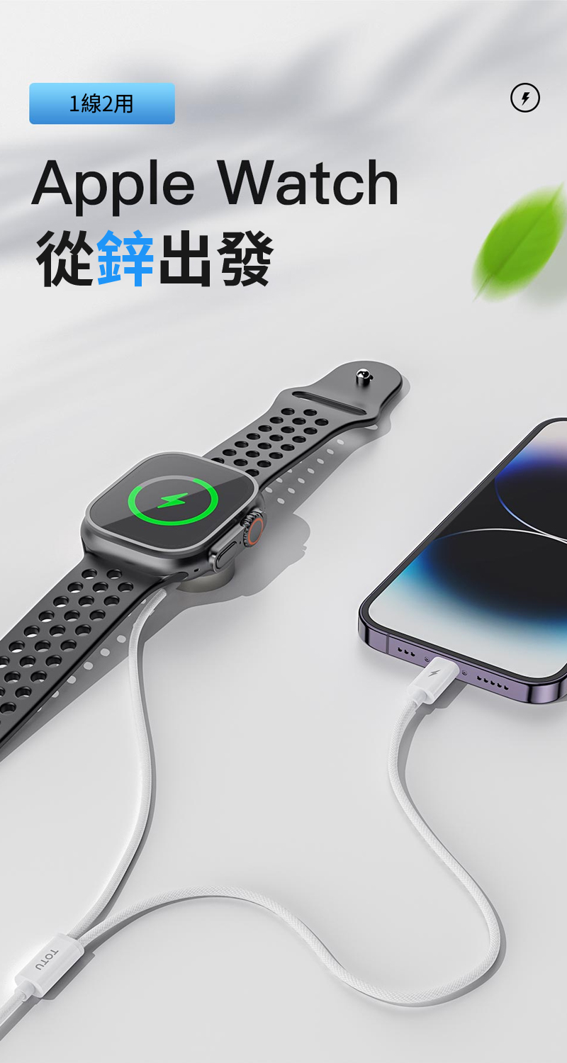 1線2用Apple Watch從鋅