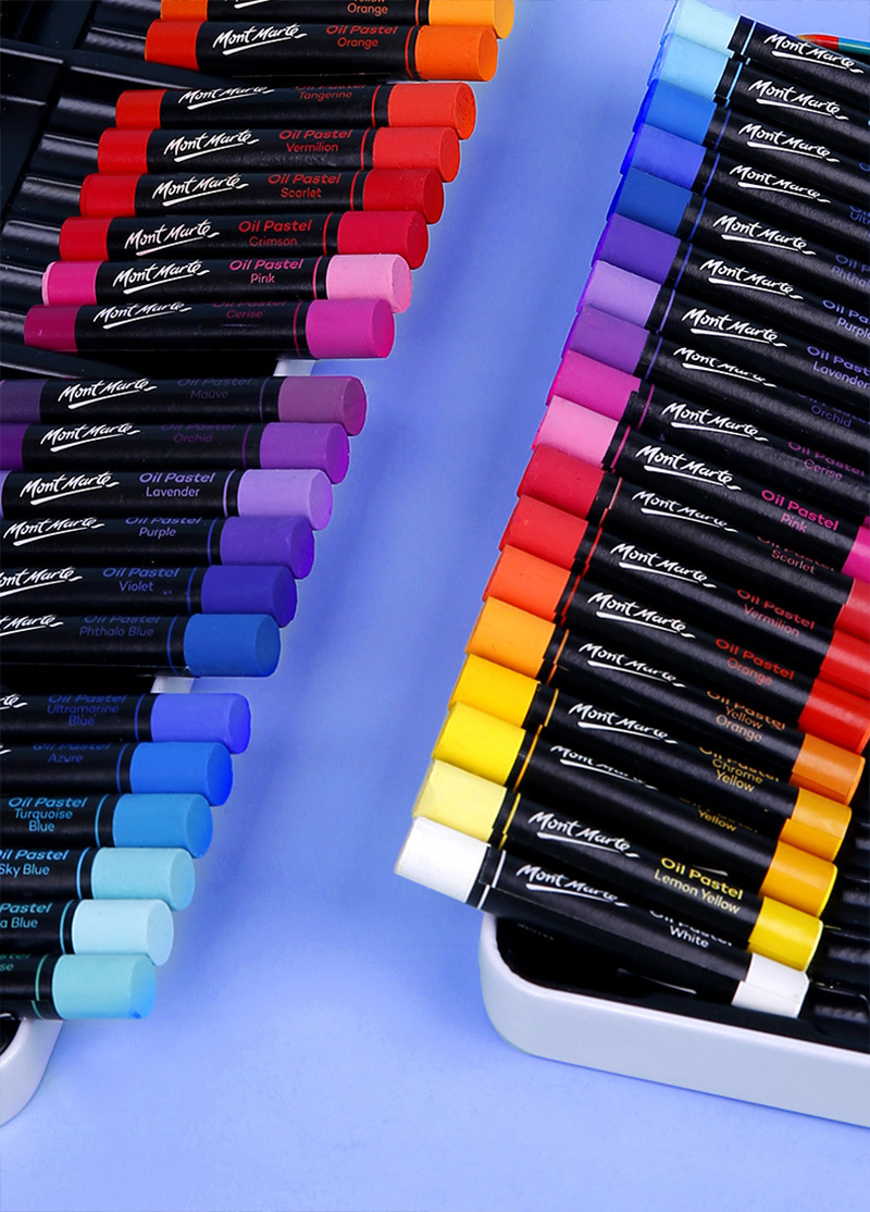Ornge     Tangerine  astelScorlet   Crimson   l Pink Mo   P PaPurple   PastMont Mont LavenderOrchid CeriseMont   Mont PinkScorletMont Mont Mont nt MarOrchid PastelLavender PastelPurple PastelViolet Phthalo BlueMont O PastelVermilionMont  Oil PastelMont Mont MontOrangeOil PasteYellowOrangeYellowOil PastelUltramarineBlue Oil PastelTurquoiseBlueil PastelSky BluePastela BlueseYellowMont  Oil PastelMont Lemon YellowWhite