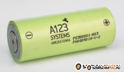 A123 26650 9,6V LiFePo4 akkupakk 3 cellás