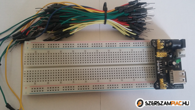   Próbanyák breadboard táp panel vezeték csomag 