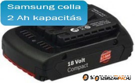 2 607 336 170 Bosch 18V li-ion akku felújítás 2Ah